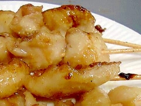 フライパンでピリっと焼き鳥（鶏皮焼き鳥）